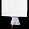 Καθαρές άσπρες αδιάβροχες κατώτατες μαζικές τσάντες σωλήνων που συσκευάζουν τραχύ 0.5ton σε 3ton